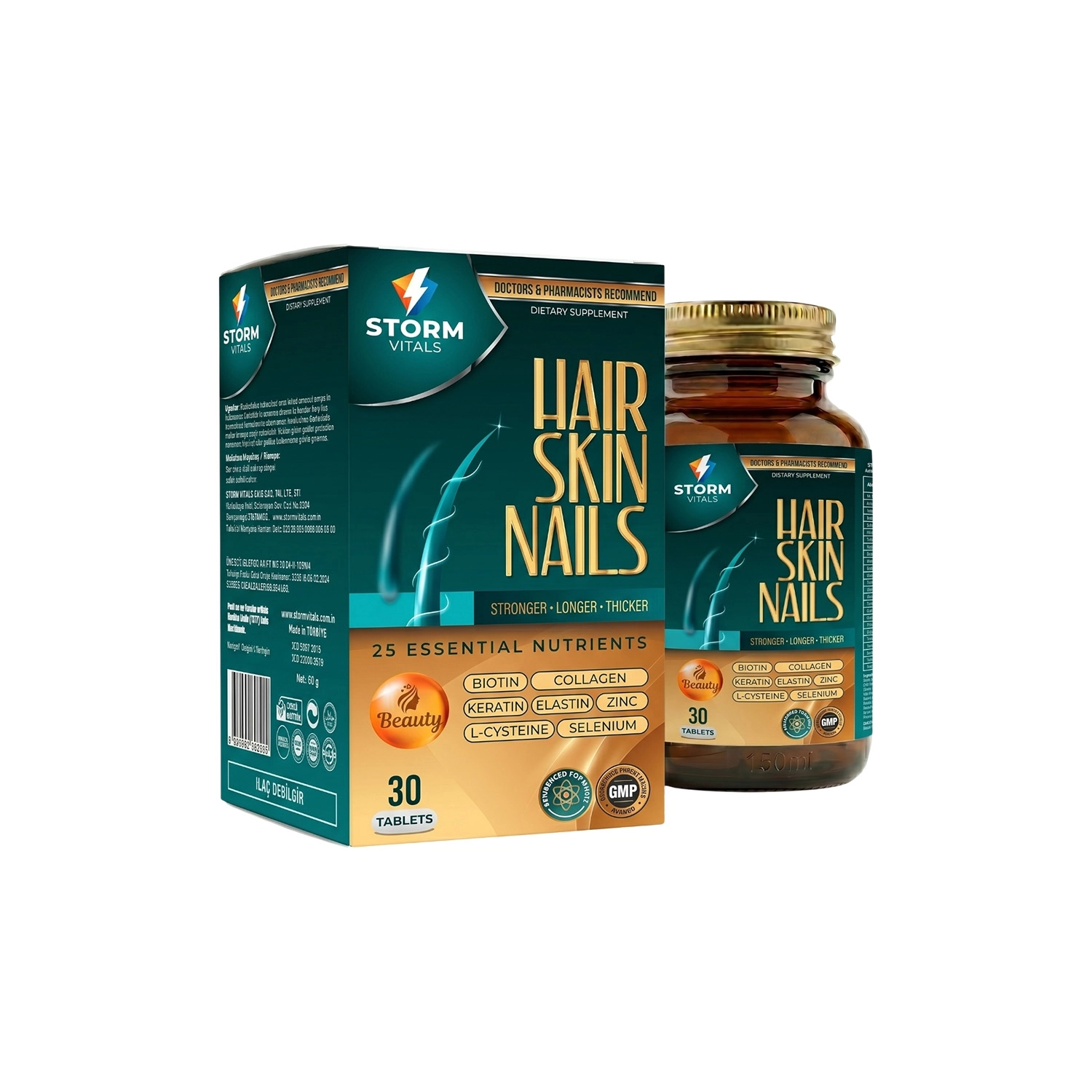 STORM VITALS Hair Skin Nails 30 Kapsül