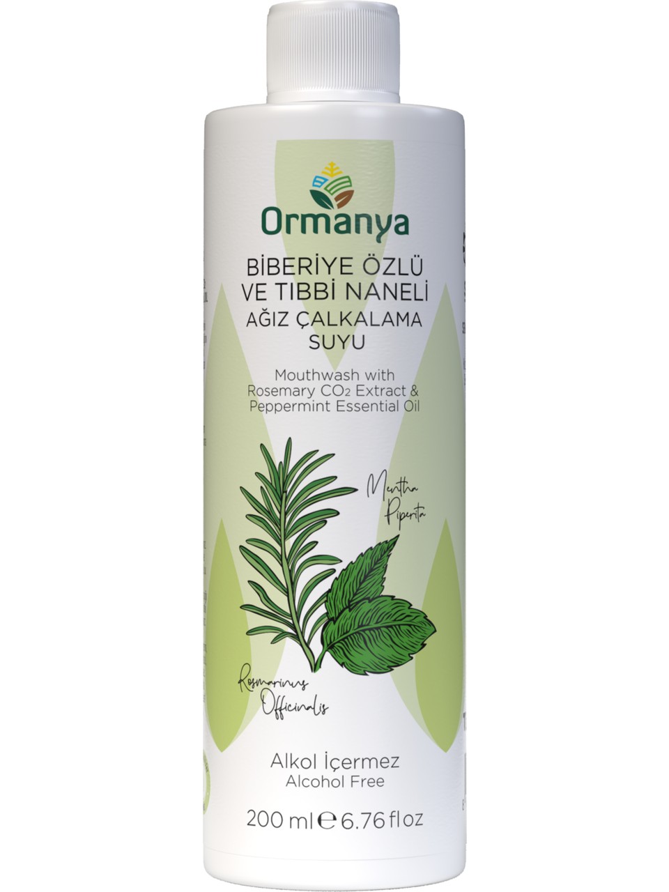 ORMANYA Ağız Çalkalama Suyu (Biberiye & Tıbbi Nane) 200 ML