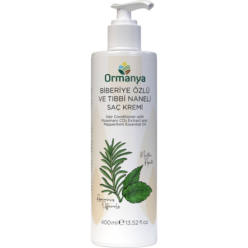ORMANYA Biberiye & Tıbbi Nane Özlü Saç Kremi 400 ML