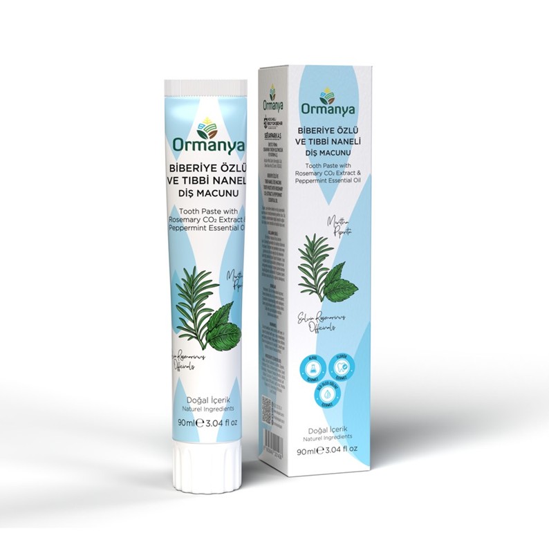 ORMANYA Biberiye & Tıbbi Nane Özlü Diş Macunu 90 ML