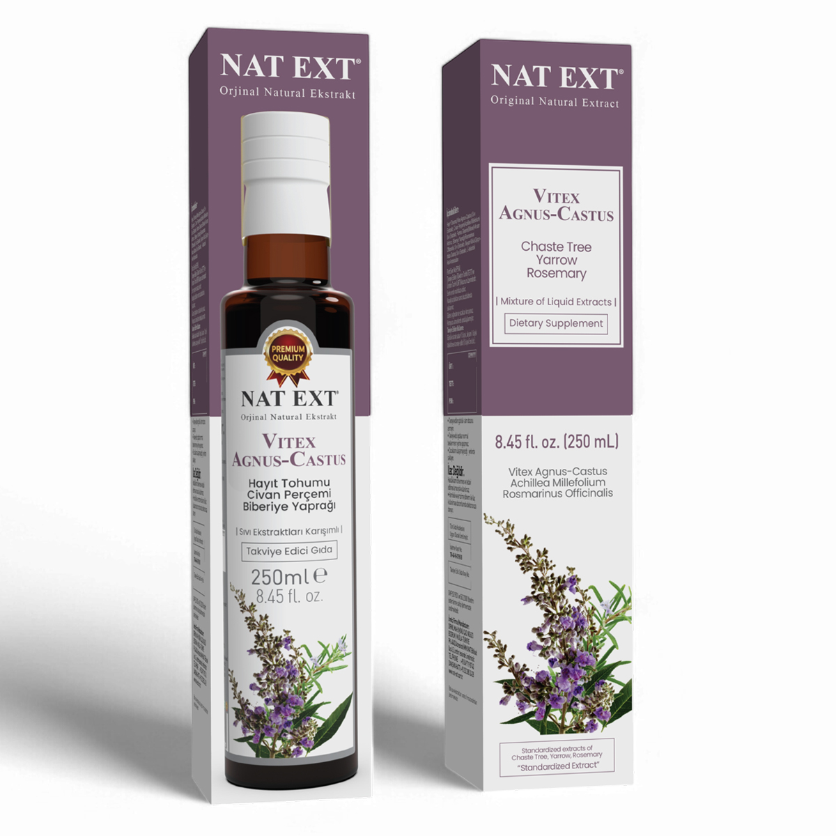 NAT EXT Vitex Agnus Castus (Hayıt Tohumu Karışım) 250 ML