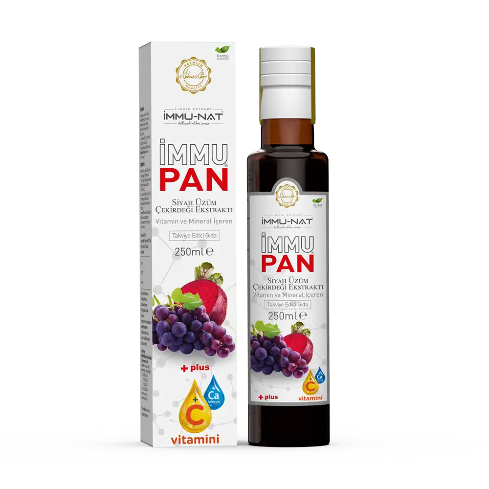 İMMUNAT İmmu Pan Siyah Üzüm Çekirdeği Ekstraktı 250 ML