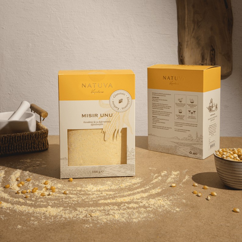 NATUVA Mısır Unu (Glutensiz) 1000 Gr