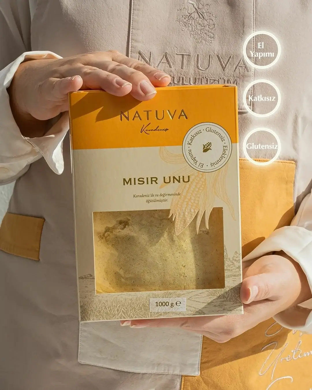 NATUVA Mısır Unu (Glutensiz) 1000 Gr