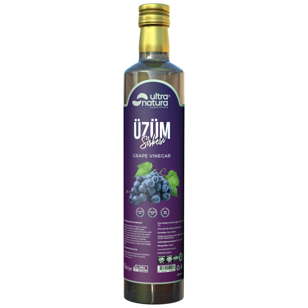 ULTRA NATURA Üzüm Sirkesi 500 ML