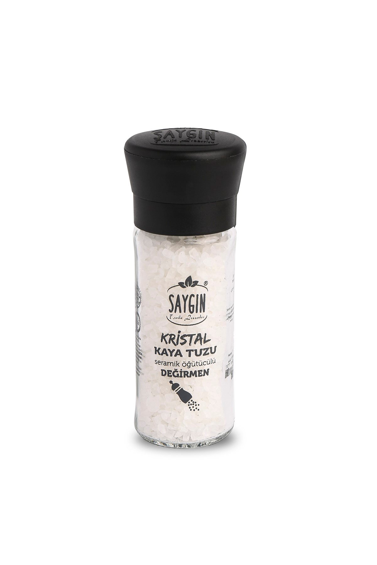 SAYGIN Kristal Kaya Tuzu (Öğütülmemiş) Cam Değirmen 110 Gr