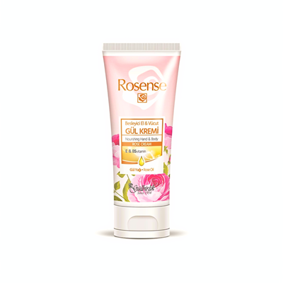 ROSENSE Besleyici El ve Vücut Gül Kremi 75 ML