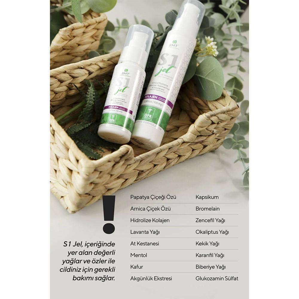 BİOMET S1 Masaj Jeli 100 ML