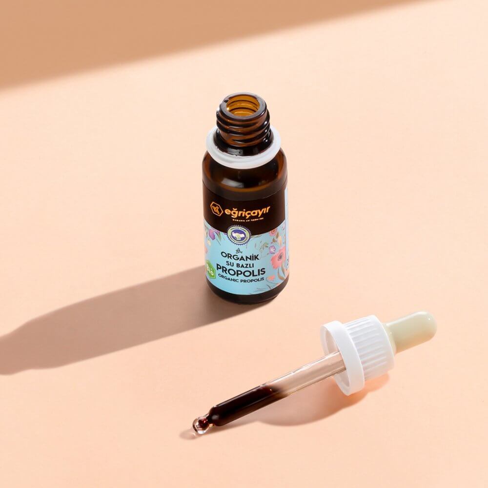 EĞRİÇAYIR Organik Sıvı Propolis (Su Bazlı) Damla 20 ML