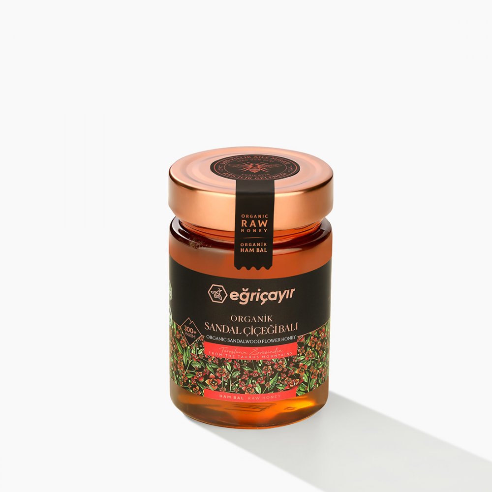 EĞRİÇAYIR Organik Sandal Çiçeği Balı 450 Gr