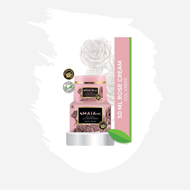 MAİA Gül Yağlı Cilt Bakım Kremi 50 ML