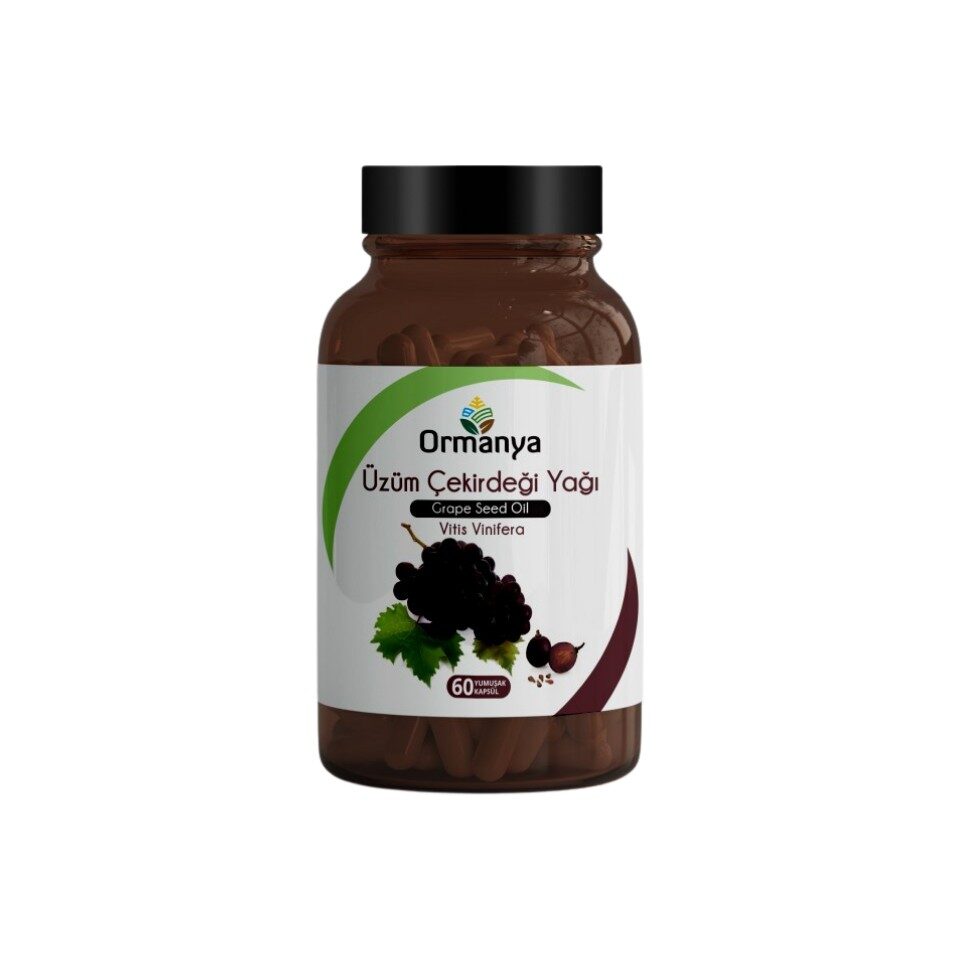 ORMANYA Üzüm Çekirdeği Yağı 1000 Mg - 60 Kapsül