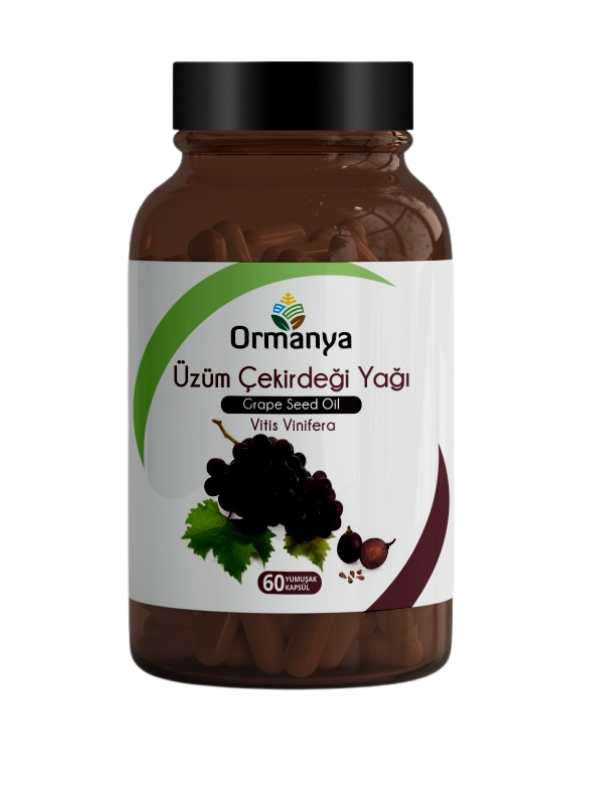 ORMANYA Üzüm Çekirdeği Yağı 1000 Mg - 60 Kapsül