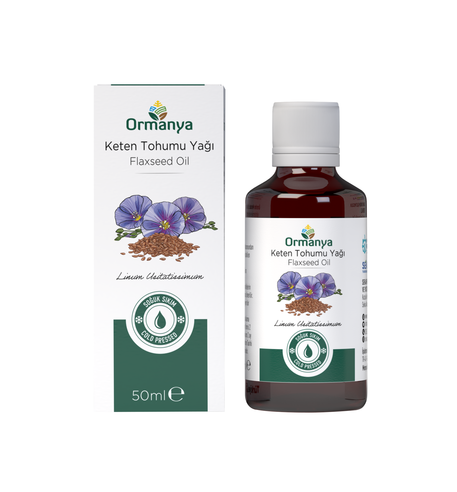 ORMANYA Keten Tohumu Yağı 50 ML