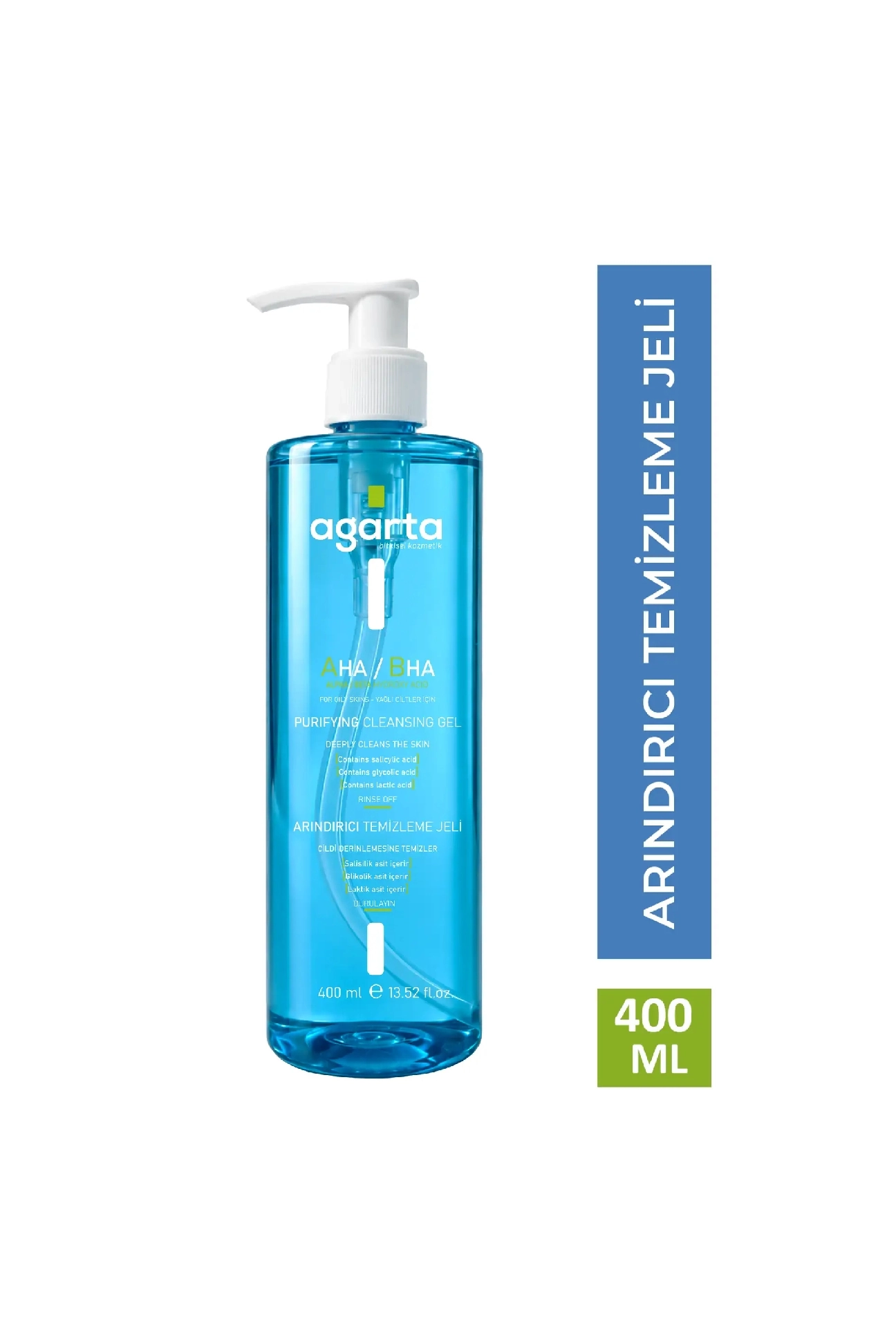 AGARTA Arındırıcı Yüz Temizleme Jeli Yağlı & Karma Cilt 400 ML