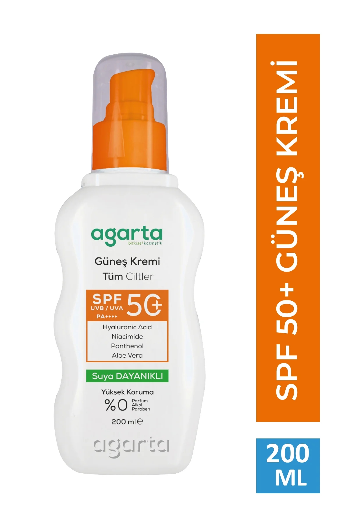 AGARTA Güneş Kremi Yüz & Vücut 50+ SPF 200 ML