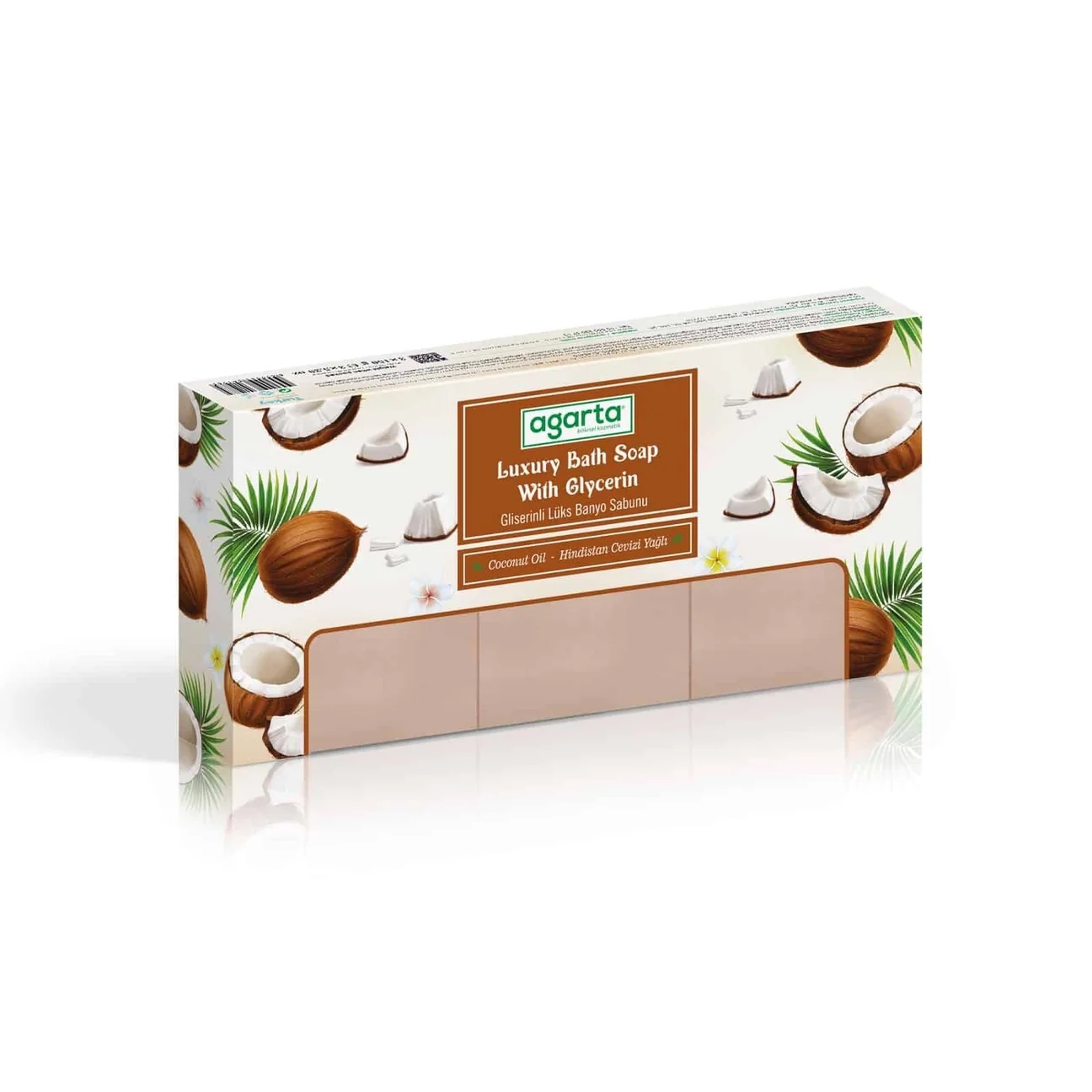 AGARTA Hindistan Cevizi Yağlı Banyo Sabunu 3 x 150 Gr