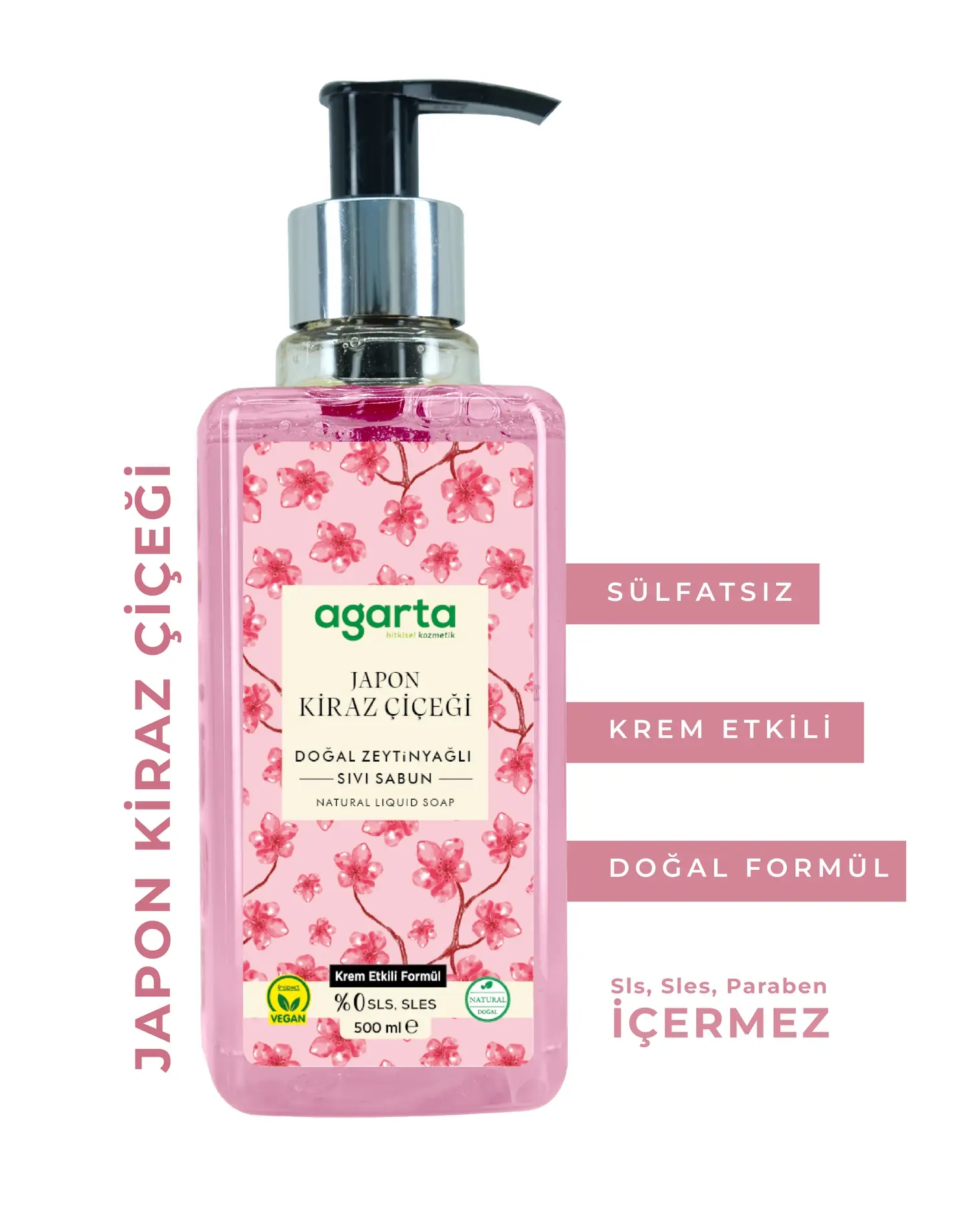 AGARTA Japon Kiraz Çiçeği Sıvı Sabun 500 ML