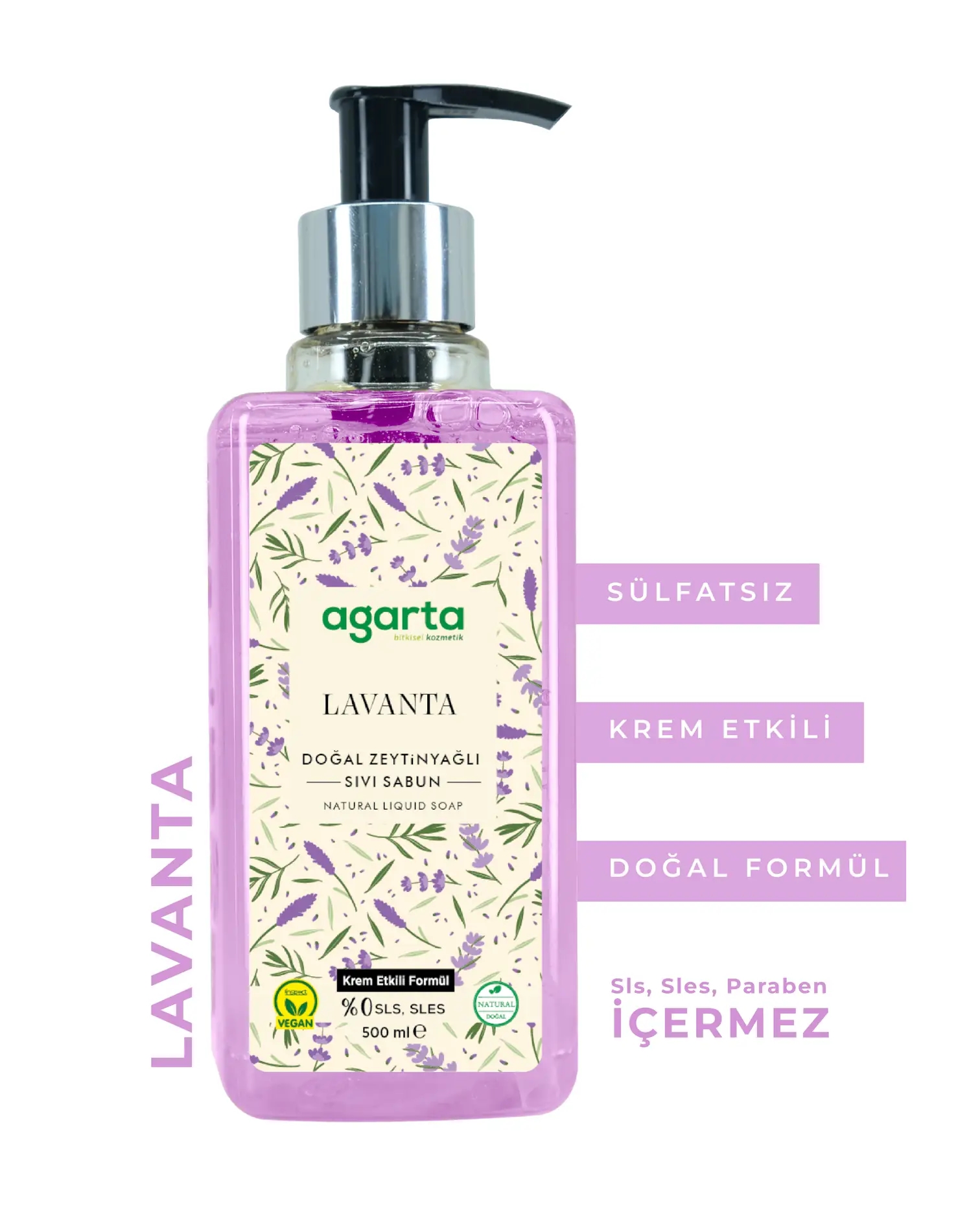 AGARTA Lavanta Sıvı Sabun 500 ML