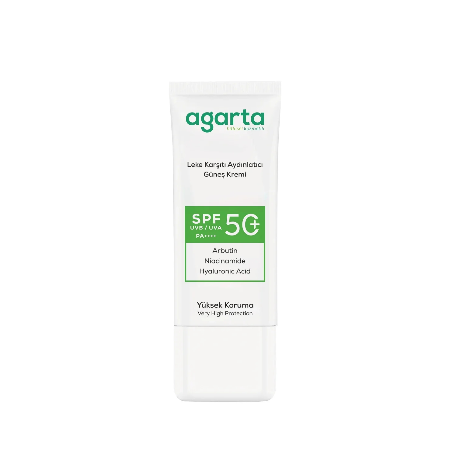 AGARTA Leke Karşıtı Aydınlatıcı 50+ SPF Güneş Kremi 50 ML