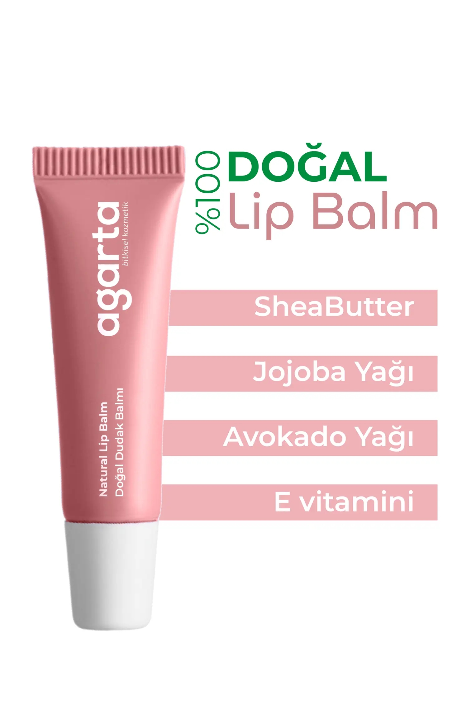 AGARTA Lip Balm Nemlendirici & Parlatıcı Dudak Bakım 10 ML