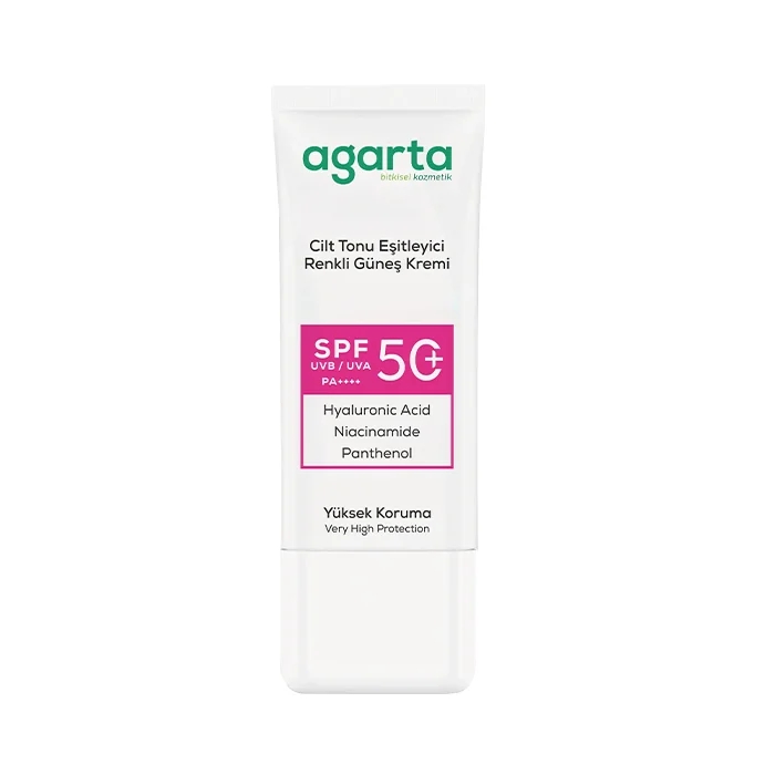 AGARTA Cilt Tonu Eşitleyici 50+ SPF Renkli Güneş Kremi 50 ML