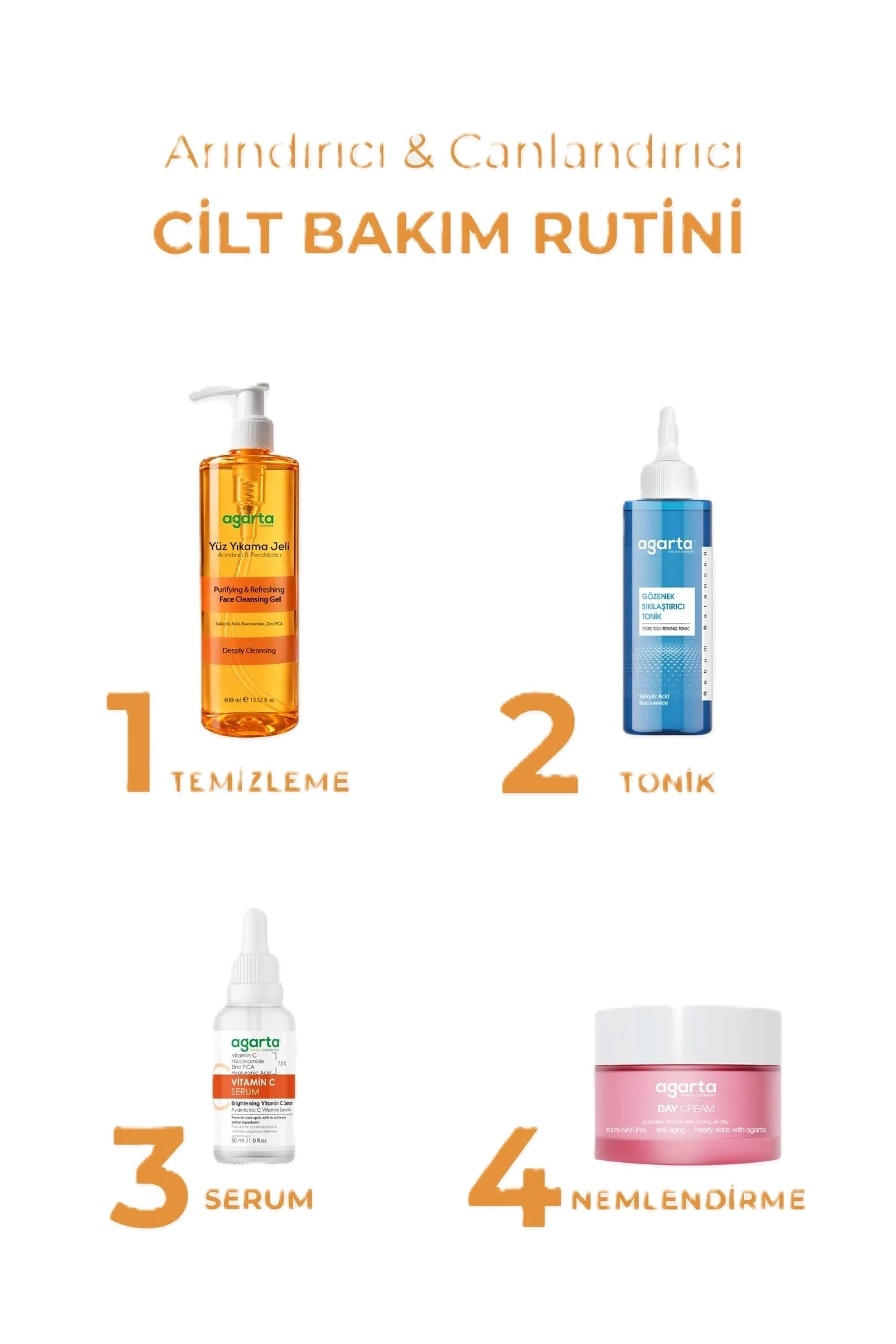 AGARTA Arındırıcı Yüz Yıkama Jeli 400 ML