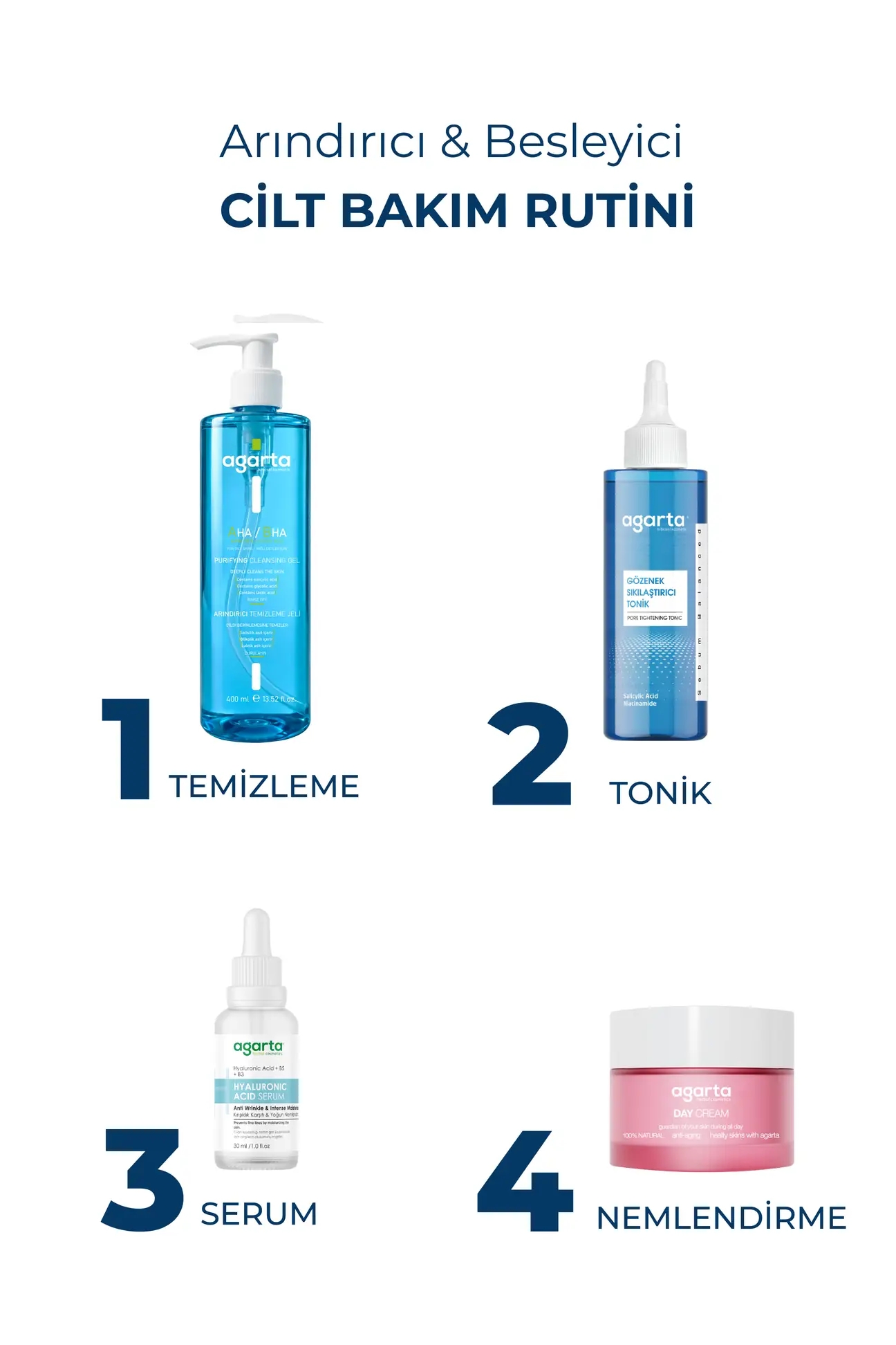AGARTA Arındırıcı Yüz Temizleme Jeli Yağlı & Karma Cilt 400 ML