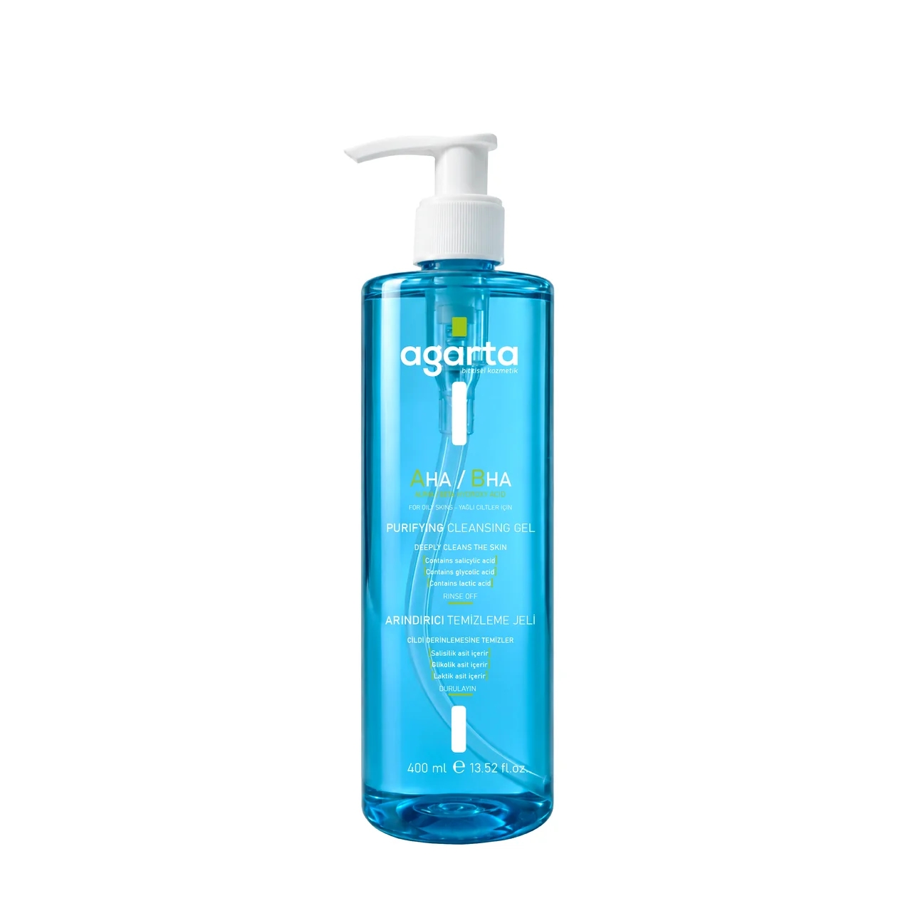 AGARTA Arındırıcı Yüz Temizleme Jeli Yağlı & Karma Cilt 400 ML