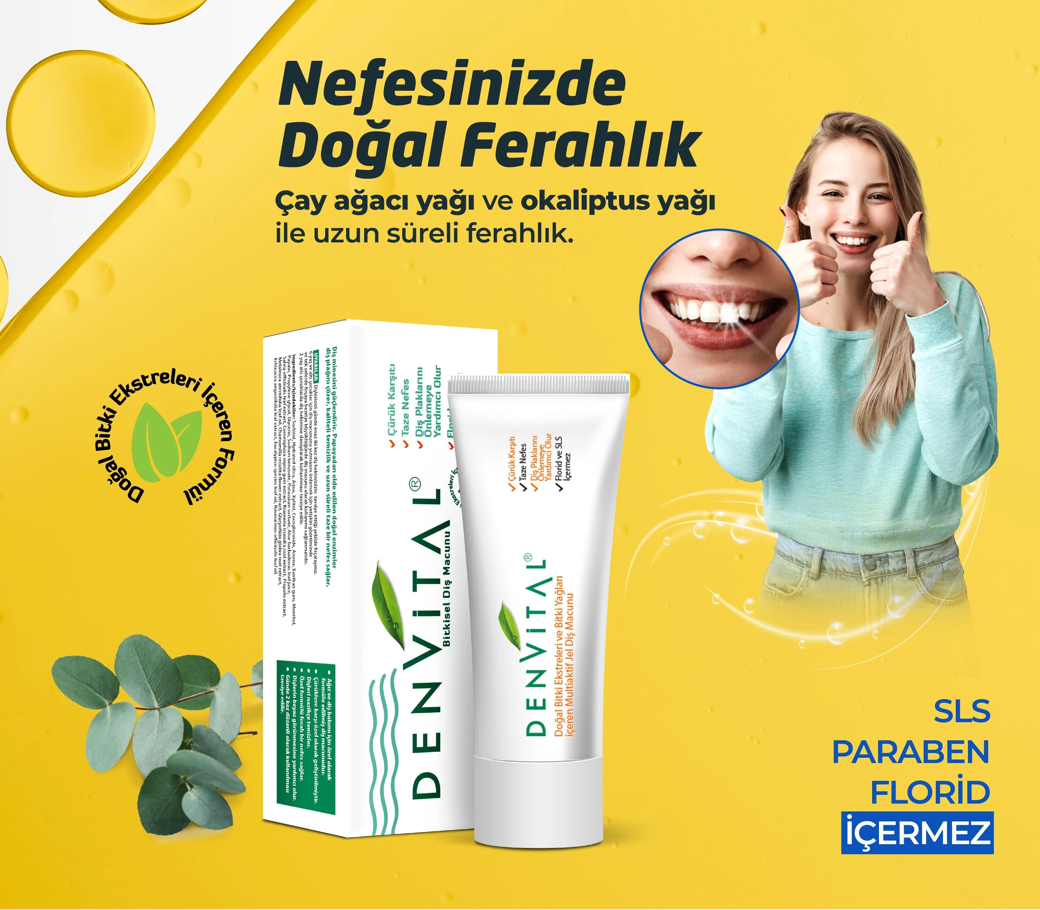 ANTİ Denvital 12 Bileşenli Bitkisel Diş Macunu 75 ML