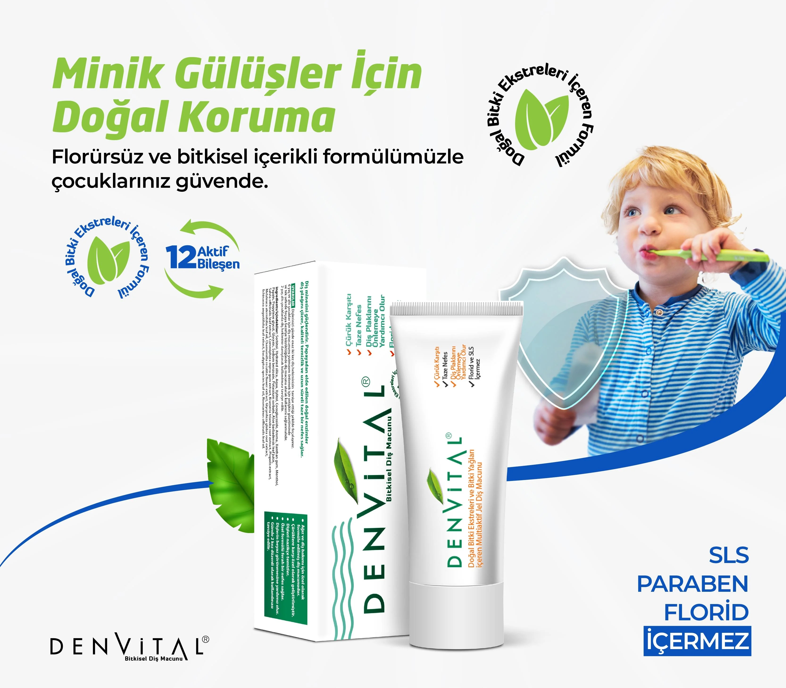ANTİ Denvital 12 Bileşenli Bitkisel Diş Macunu 75 ML