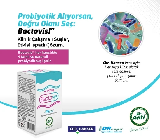 ANTİ Bactovis Probiyotik DRcaps 30 Kapsül