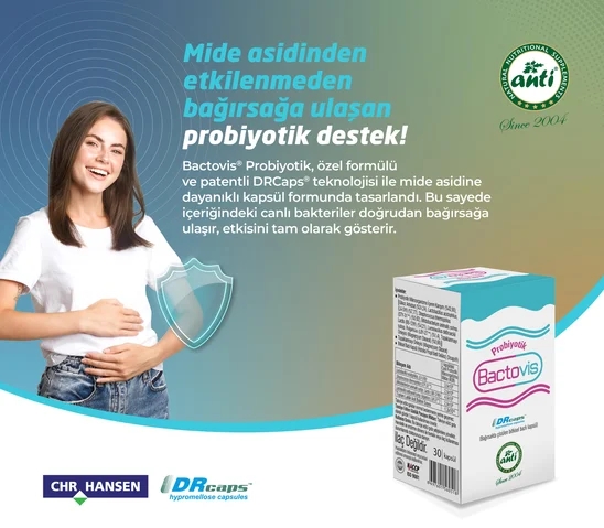 ANTİ Bactovis Probiyotik DRcaps 30 Kapsül