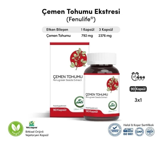 ANTİ Çemen Tohumu Ekstresi Vcaps 90 Kapsül