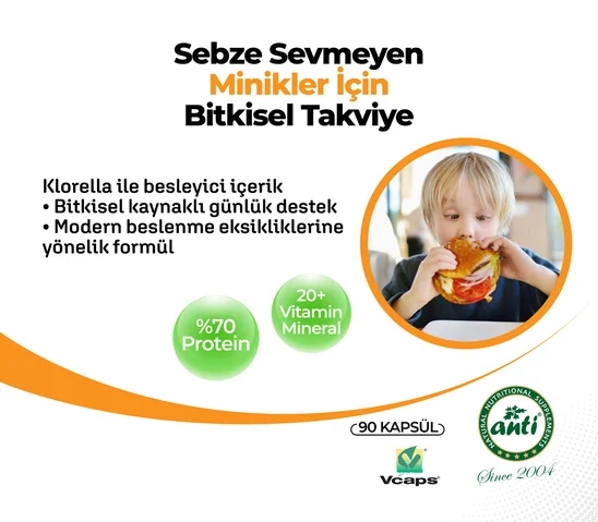 ANTİ Klorella Vcaps 90 Kapsül