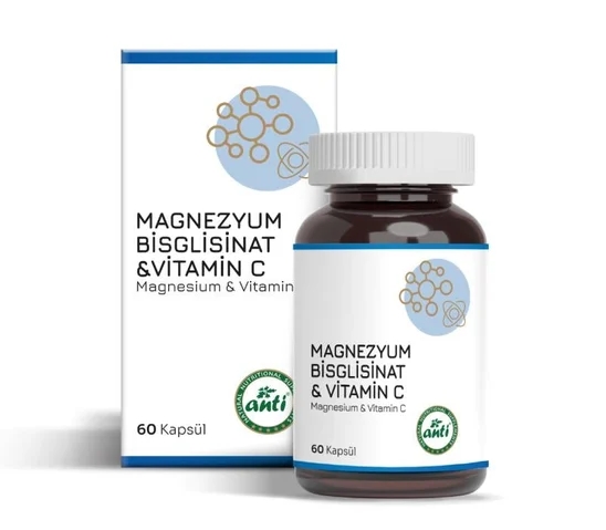 ANTİ Magnezyum Bisglisinat & C Vitamini Vcaps 60 Kapsül