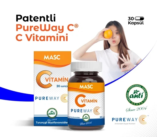 ANTİ Macs Pureway C Vitamini DRcaps 30 kapsül
