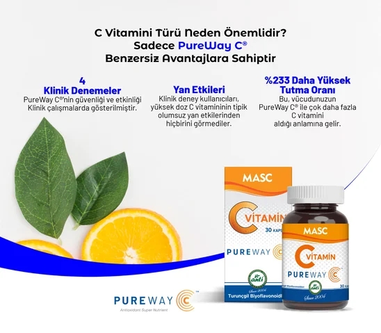 ANTİ Macs Pureway C Vitamini DRcaps 30 kapsül