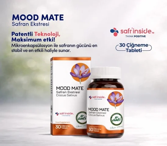 ANTİ Mood Mate Safran Ekstresi 30 Çigneme Tablet