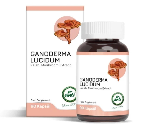 ANTİ Ganoderma Lucidum Reishi Mantarı Ekstresi Vcaps 90 Kapsül 