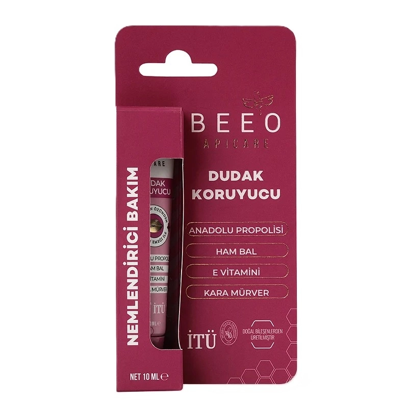 BEEO Ham Ballı Kara Mürverli Dudak Koruyucu 10 ML