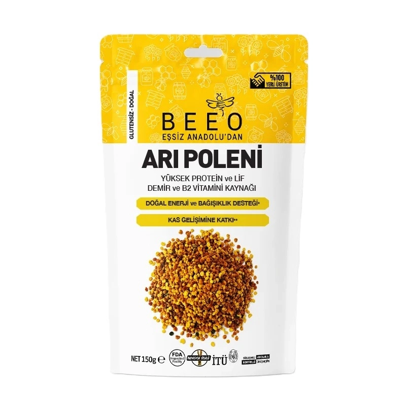 BEEO Arı Poleni (Doğal Enerji Yüksek Protein) 150 Gr
