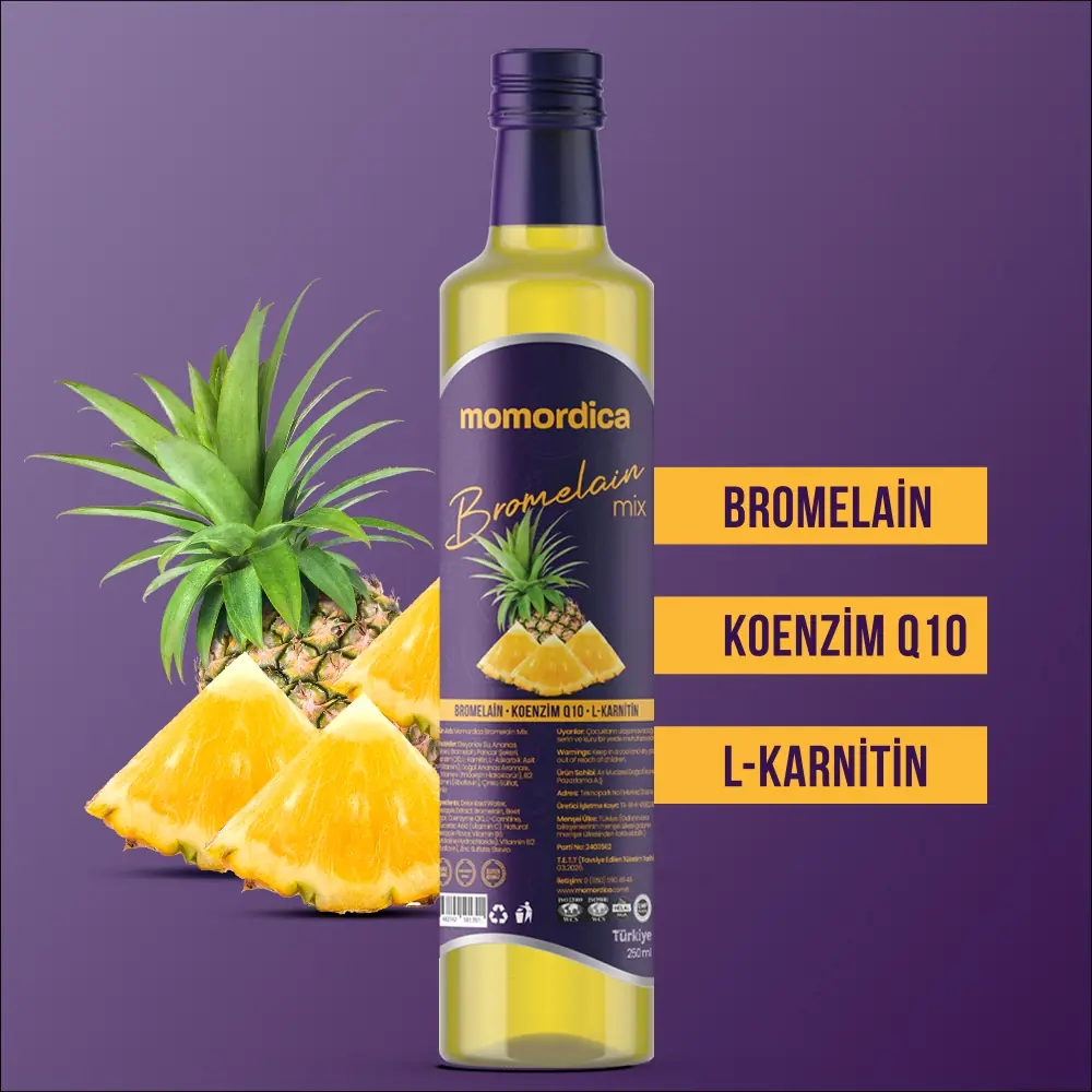 MOMORDİCA Bromelain (Ananas) Sirkesi 250 ML