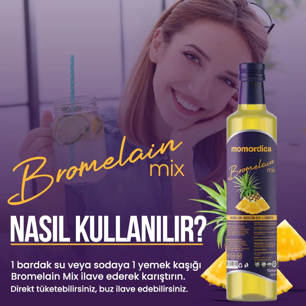 MOMORDİCA Bromelain (Ananas) Sirkesi 250 ML