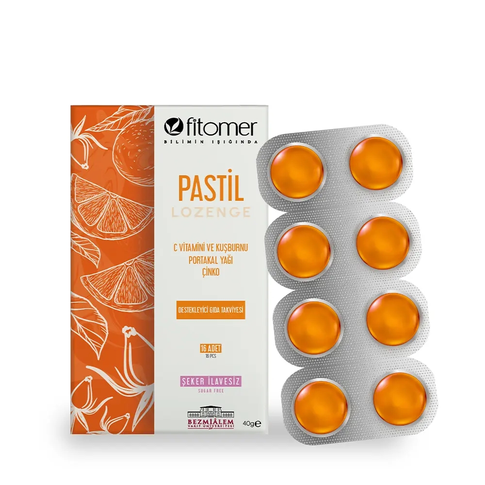 FİTOMER Pastil C Vitamini & Kuşburnu 16 Adet