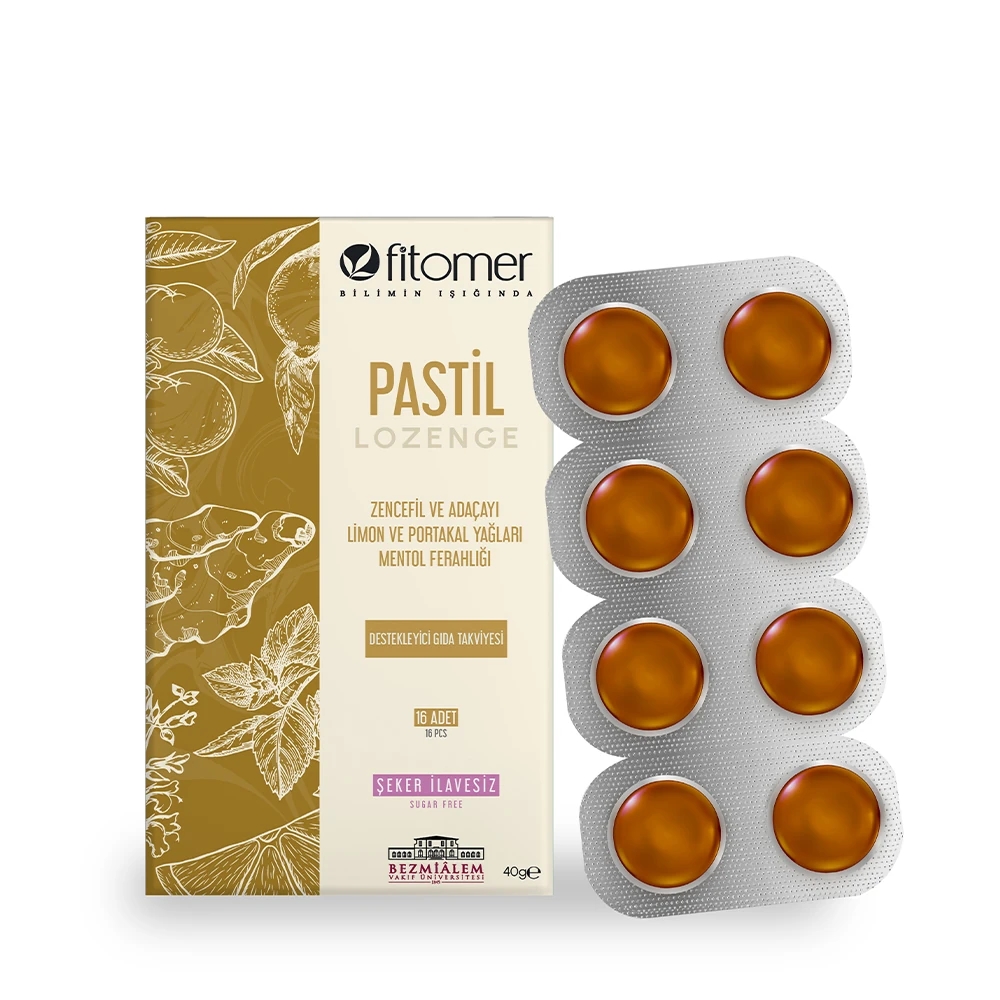 FİTOMER Pastil Zencefil & Adaçayı 16 Adet