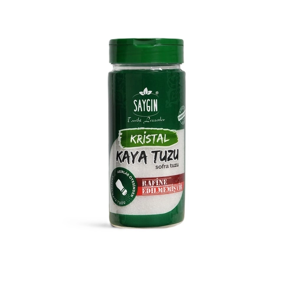 SAYGIN Kristal Kaya Tuzu (Öğütülmüş) Plastik Tuzluk 250 Gr