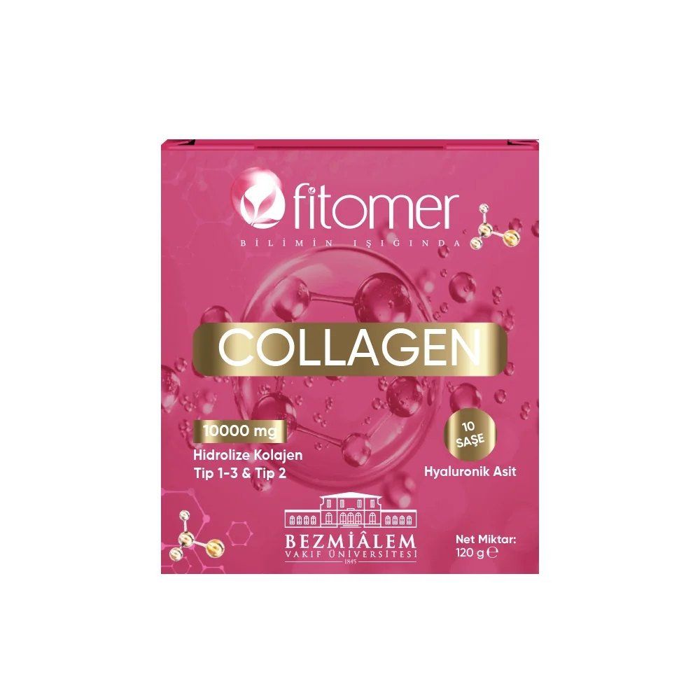 FİTOMER Hidrolize Kolajen Tip 1-3 & Tip 2 10000 mg 10 Saşe