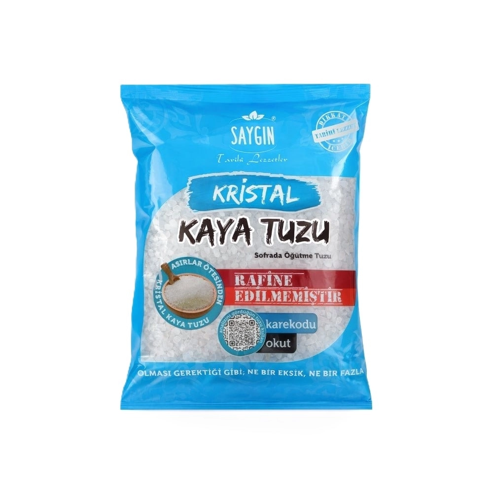SAYGIN Kristal Kaya Tuzu (Öğütülmemiş) 500 Gr