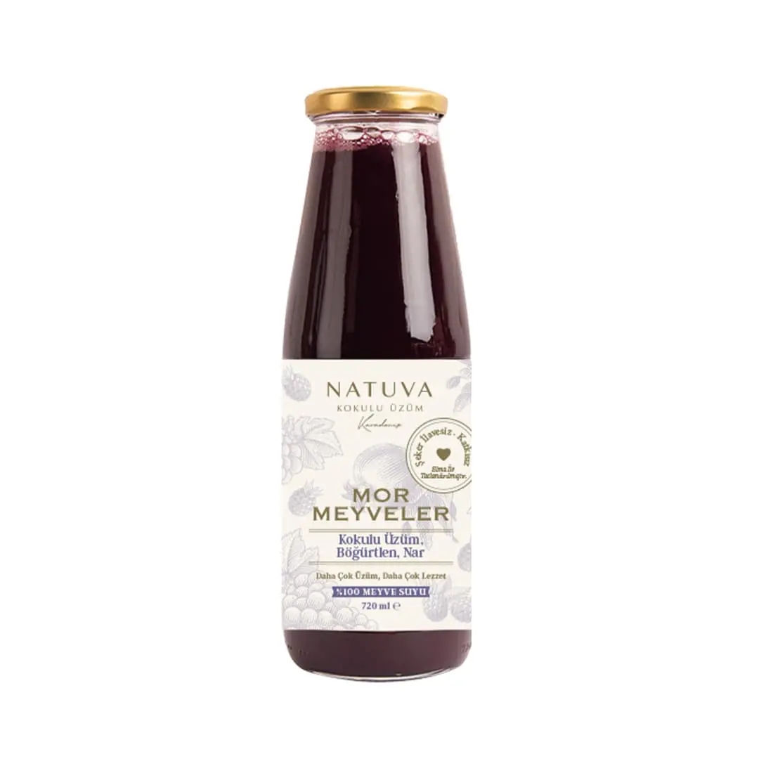 NATUVA Mor Meyveler %100 Meyve Suyu 720 ML